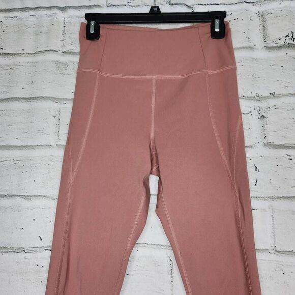 Girlfriend Collective #4008 Compressive High-Rise Leggings Rose Brown Small - Picture 3 of 11
